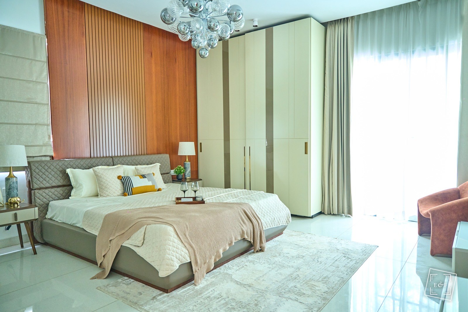 Interior photograph of a show flat